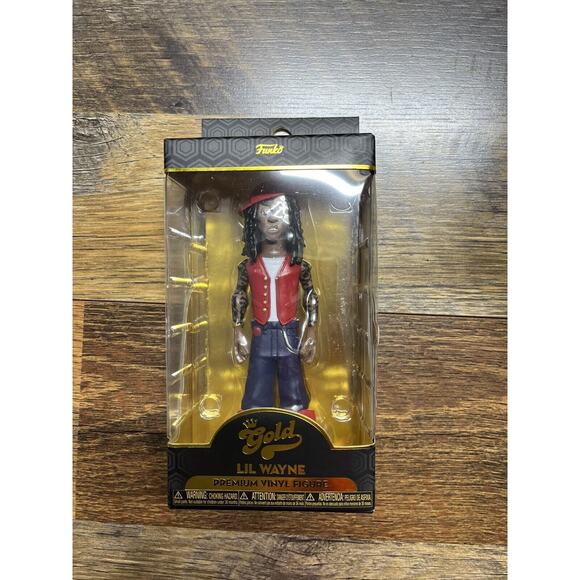 Funko Gold Lil Wayne 5 Inch Vinyl Figure NEW IN BOX - Picture 1 of 3